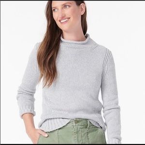 J.Crew gray rollneck cotton sweater - Sz XS